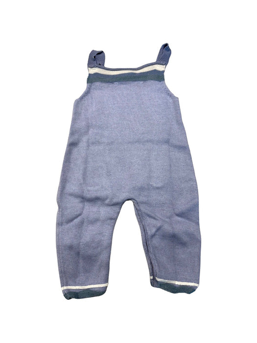 A Blue Long Overalls from Château de Sable in size 0-3M for neutral. (Back View)