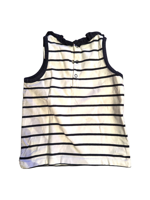A White Sleeveless Shirts from Jacadi in size 2T for girl. (Back View)