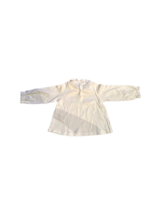 A White Long Sleeve Shirts from Petit Bateau in size 18-24M for girl. (Back View)