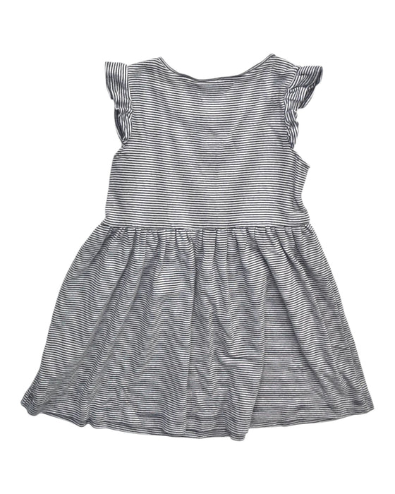 A White Sleeveless Dresses from Petit Bateau in size 4T for girl. (Back View)
