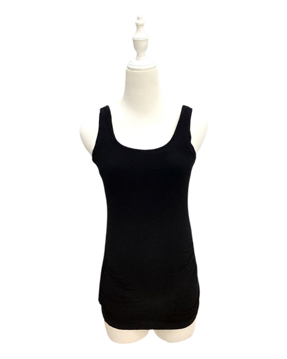 A Black Sleeveless Dresses from Seraphine in size Maternity-XS for maternity. (Back View)