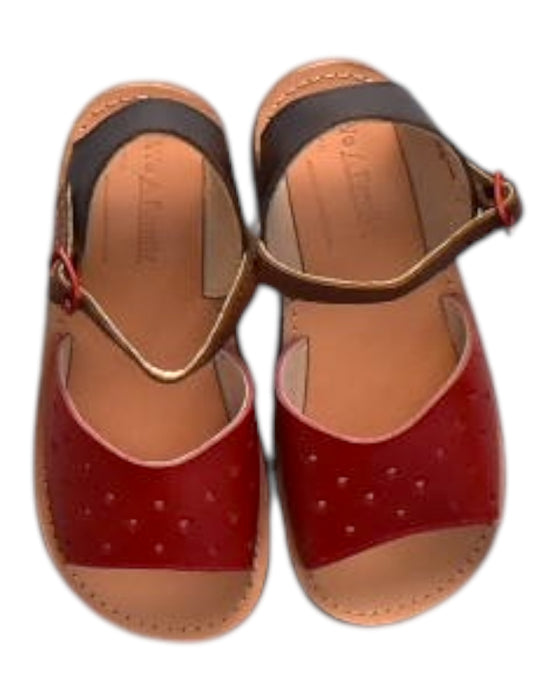 A Brown Sandals from We A Family in size 18-24M for girl. (Back View)