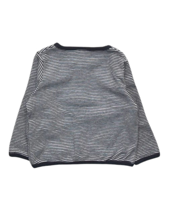 A Navy Cardigans from Petit Bateau in size 6-12M for girl. (Back View)