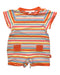A Multicolour Short Sleeve Rompers from Chateau de Sable in size 0-3M for girl. (Front View)