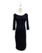 A Black Long Sleeve Dresses from Seraphine in size Maternity-S for maternity. (Back View)
