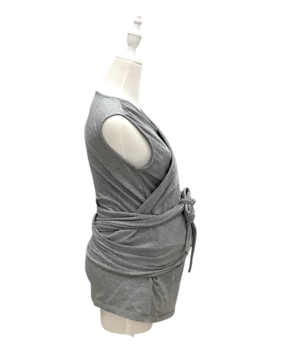 A Grey Sleeveless Rompers from Seraphine in size Maternity-M for maternity. (Front View)