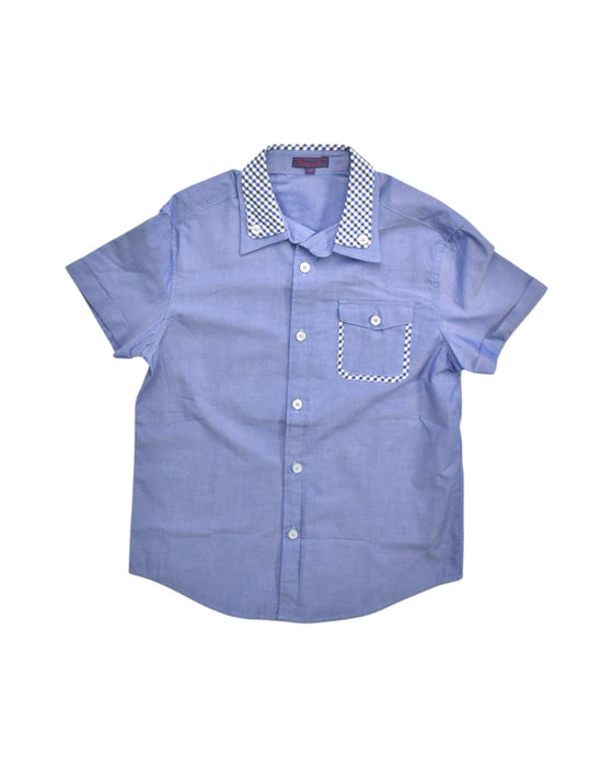 A Blue Short Sleeve Shirts from Nicholas & Bears in size 10Y for boy. (Front View)