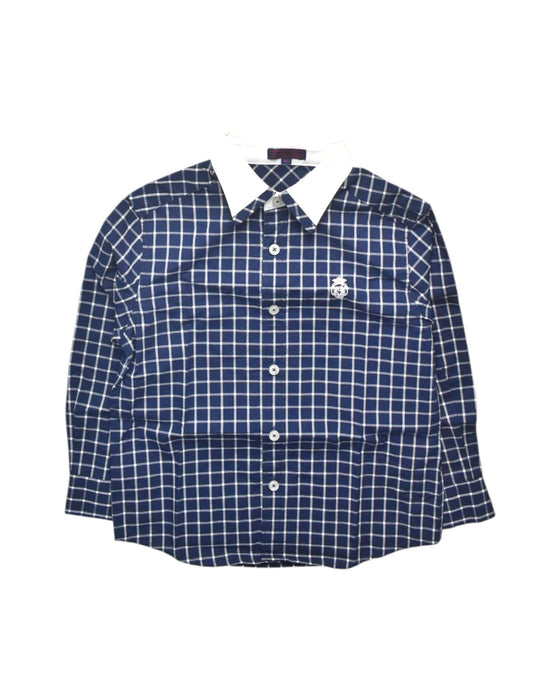 A Navy Long Sleeve Shirts from Nicholas & Bears in size 6T for boy. (Front View)