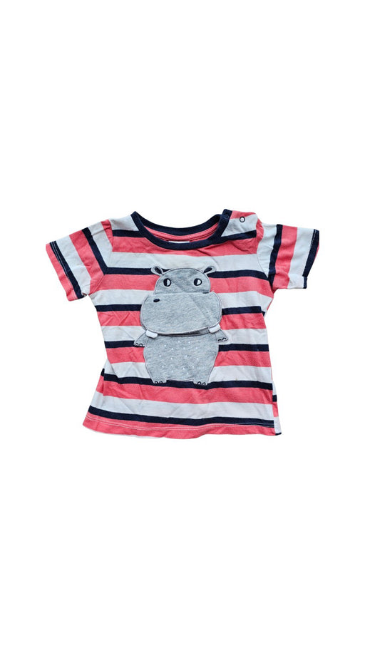 A Navy Short Sleeve T Shirts from Sprout in size 6-12M for neutral. (Front View)