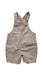 A Beige Overall Shorts from Sprout in size 6-12M for neutral. (Front View)
