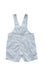 A White Overall Shorts from Grain de Blé in size 6-12M for boy. (Back View)