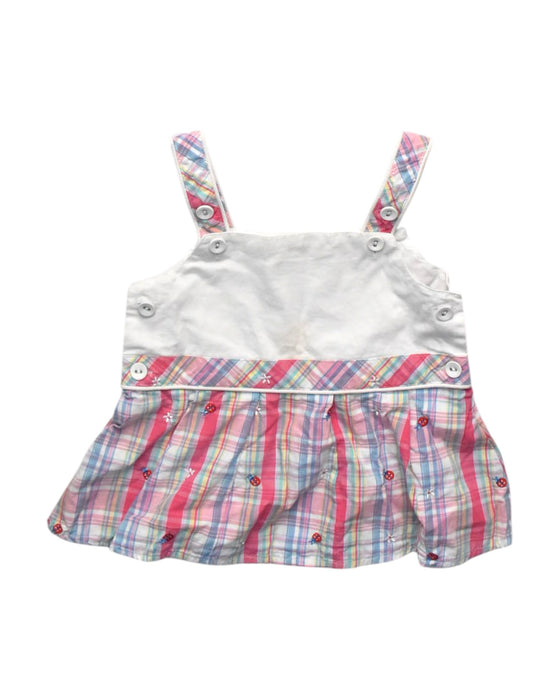 A Multicolour Overall Dresses from Chickeeduck in size 18-24M for girl. (Front View)