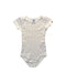 A White Short Sleeve Bodysuits from Petit Bateau in size 6-12M for girl. (Front View)