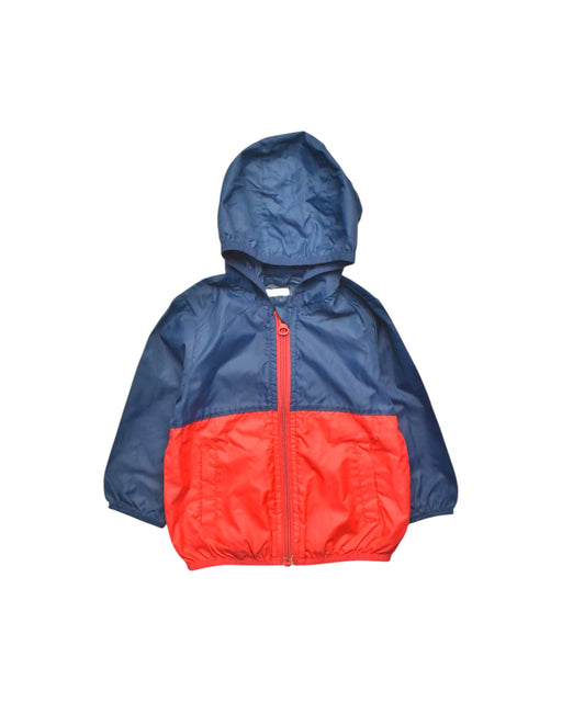 A Navy Rain Jackets from United Colors Of Benetton in size 6-12M for boy. (Front View)