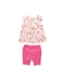 A Multicolour Leggings Sets from Steiff in size 3-6M for girl. (Front View)