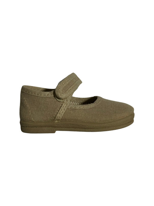 A Beige Flats from Duvic in size 12-18M for girl. (Front View)
