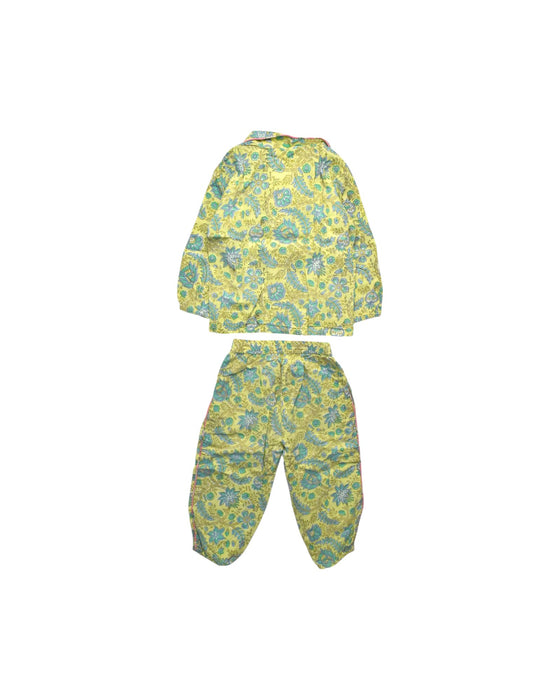 A Multicolour Pyjama Sets from Bisous Baba in size 12-18M for neutral. (Back View)