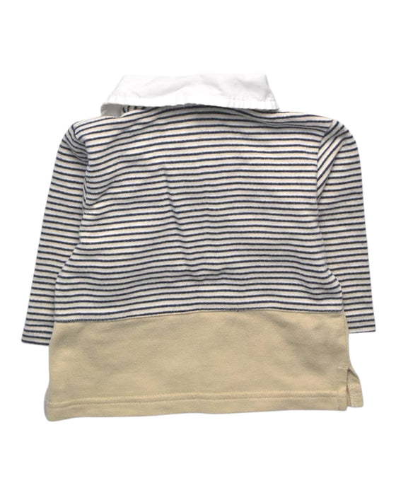 A Beige Long Sleeve Polos from Peter Rabbit in size 2T for boy. (Back View)