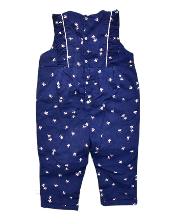 A Navy Long Overalls from Sergent Major in size 6-12M for girl. (Back View)