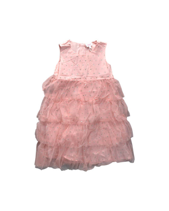 A Pink Sleeveless Dresses from Seed in size 10Y for girl. (Front View)