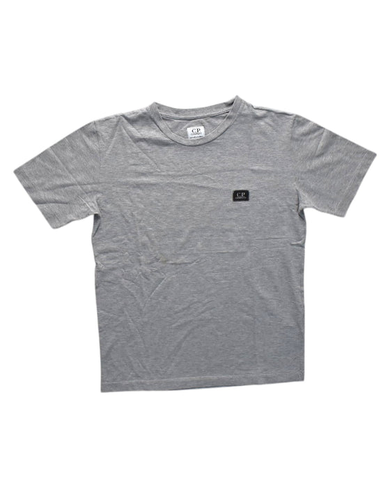 A Grey Short Sleeve T Shirts from C.P Company in size 12Y for boy. (Front View)