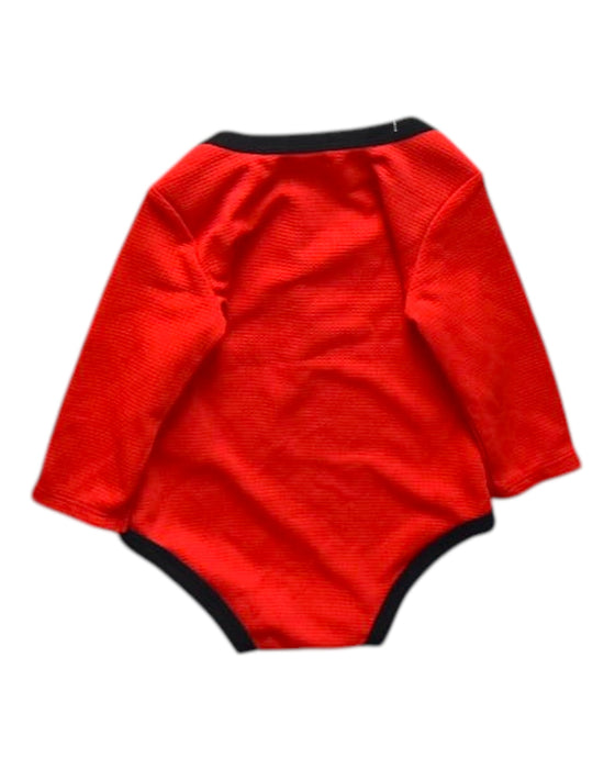 A Red Long Sleeve Bodysuits from Nike in size 3-6M for neutral. (Back View)