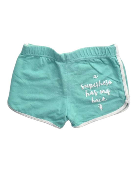 A Teal Shorts from Scamp & Dude in size 5T for girl. (Back View)