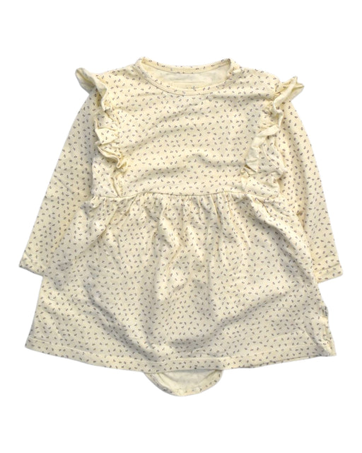 A Ivory Long Sleeve Dresses from Konges Sløjd in size 6-12M for girl. (Front View)