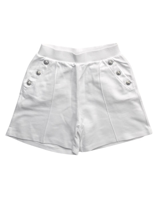 A White Shorts from Balmain in size 12Y for girl. (Front View)