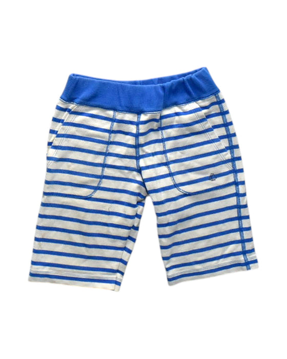 A Blue Shorts from Petit Bateau in size 5T for neutral. (Front View)