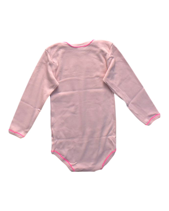 A Pink Long Sleeve Bodysuits from Petit Bateau in size 2T for girl. (Back View)