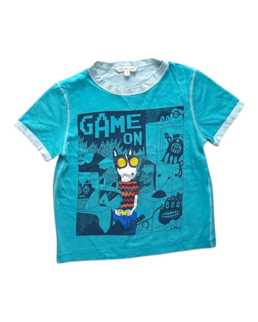 A Blue Short Sleeve T Shirts from Little Marc Jacobs in size 5T for boy. (Front View)