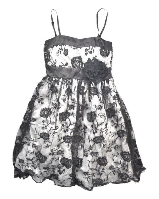 A Black Sleeveless Dresses from Blossom in size 12Y for girl. (Front View)