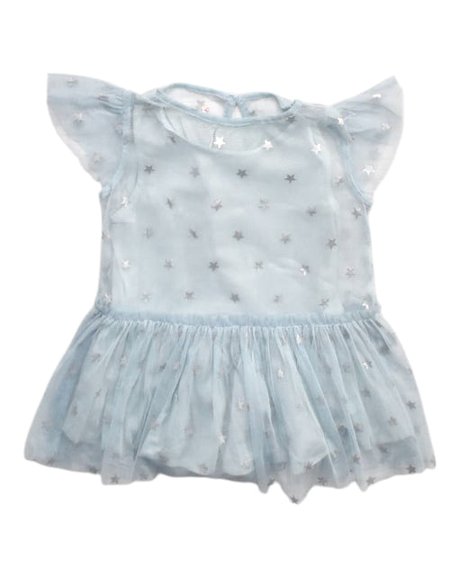 A Blue Sleeveless Dresses from Stella McCartney in size 6-12M for girl. (Front View)