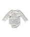A White Long Sleeve Bodysuits from Les Enphants in size 3-6M for neutral. (Front View)