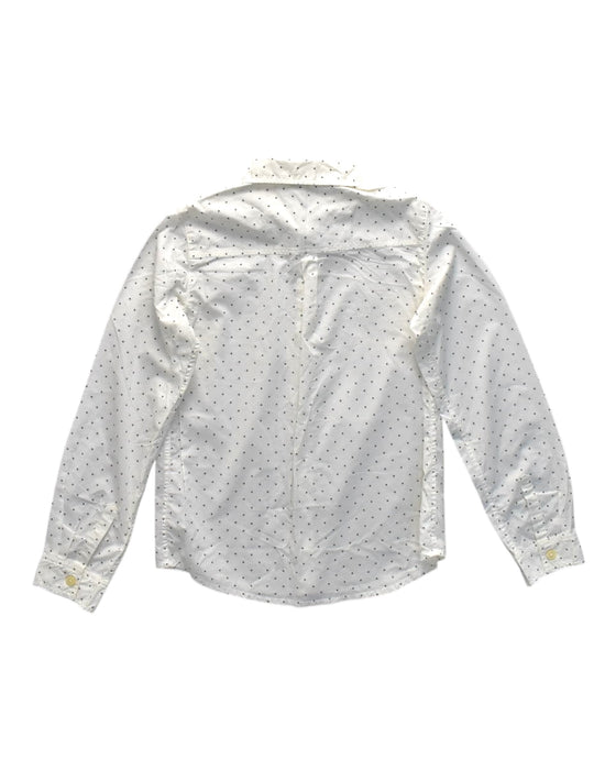 A White Long Sleeve Shirts from Petit Bateau in size 10Y for boy. (Back View)