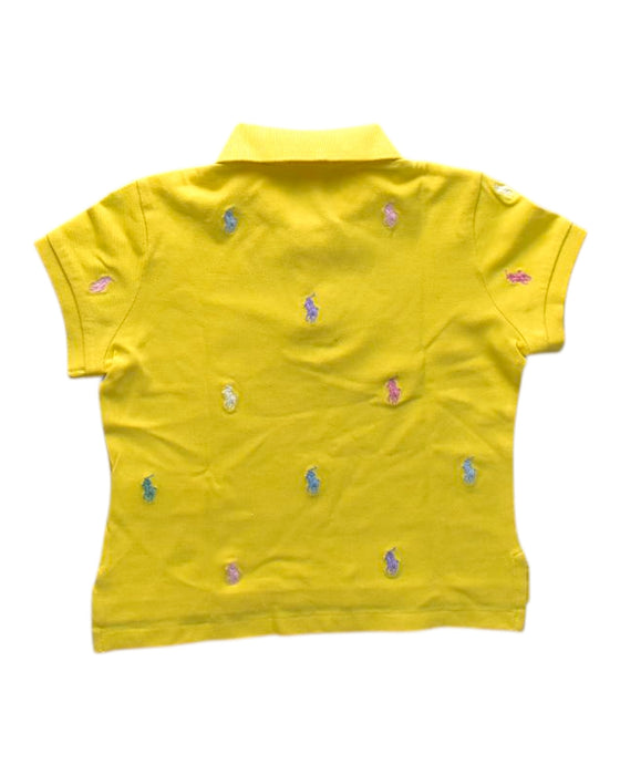 A Yellow Short Sleeve Polos from Polo Ralph Lauren in size 7Y for neutral. (Back View)