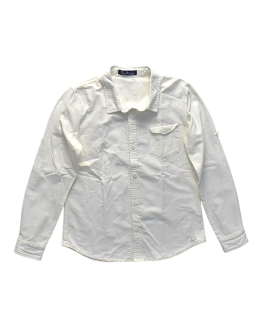 A White Long Sleeve Shirts from bloomB in size 10Y for boy. (Front View)