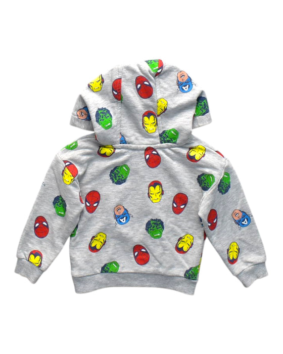 A Multicolour Hooded Sweatshirts from Marvel in size 12-18M for neutral. (Back View)