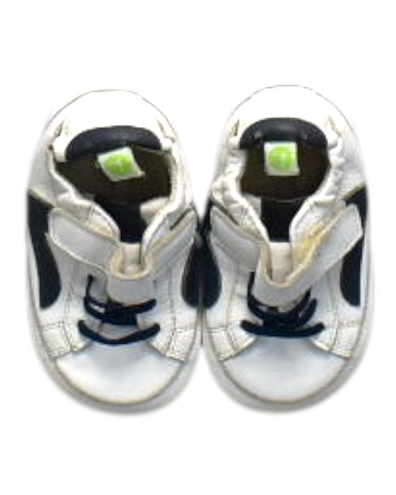A White Sneakers from Tip Top Joey in size 12-18M for neutral. (Back View)