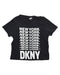 A Black Short Sleeve T Shirts from DKNY in size 2T for boy. (Front View)