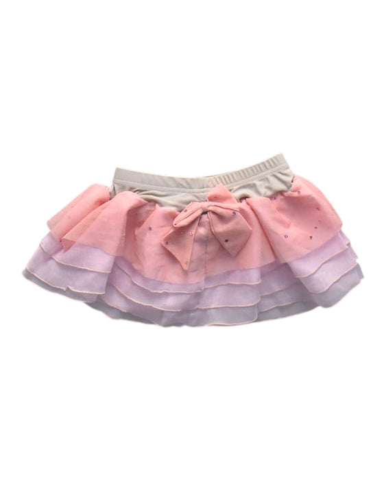 A Pink Tulle Skirts from Sonata Dancewear in size 6T for girl. (Back View)