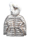 A Metallic Puffer/Quilted Jackets from Yves Salomon Enfant in size 10Y for girl. (Front View)