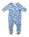 A Blue Onesies from Toshi in size 6-12M for neutral. (Back View)