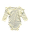 A Yellow Long Sleeve Bodysuits from Le Petit Society in size 3-6M for girl. (Front View)