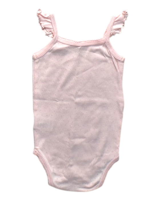 A Pink Sleeveless Bodysuits from Le Petit Society in size 6-12M for neutral. (Back View)