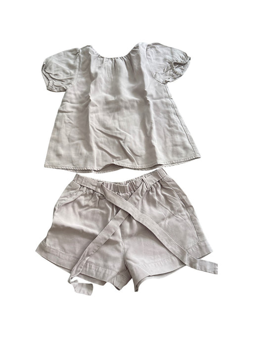 A Purple Shorts Sets from Our Mini Nature in size 5T for girl. (Front View)