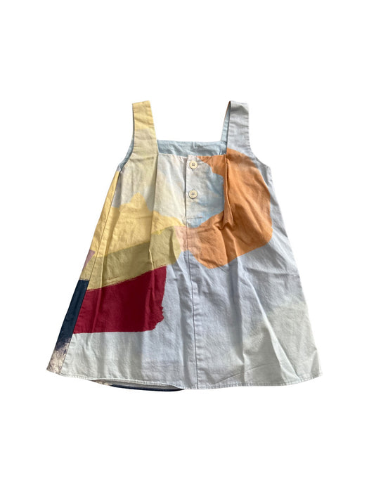A Multicolour Sleeveless Dresses from Our Mini Nature in size 4T for girl. (Back View)