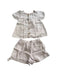 A Purple Shorts Sets from Our Mini Nature in size 5T for girl. (Back View)