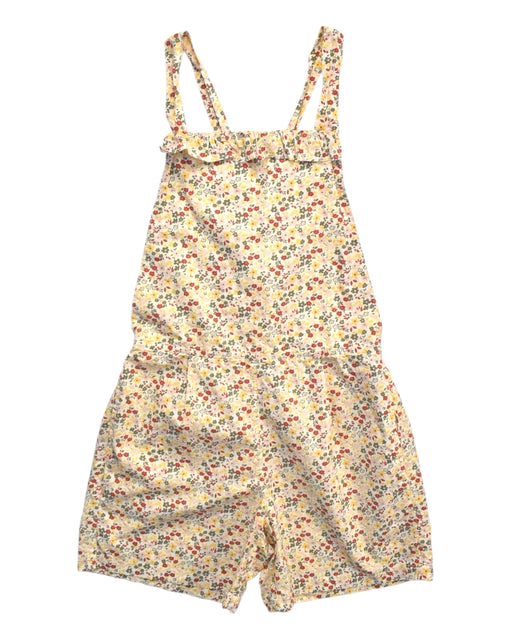 A Multicolour Overall Shorts from Petit Bateau in size 12Y for girl. (Front View)